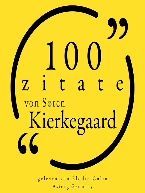 Title details for 100 Zitate von Søren Kierkegaard by Søren Kierkegaard - Available